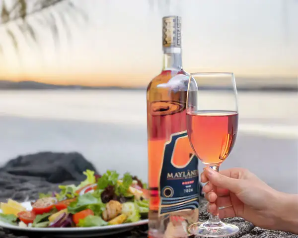 Rosé-and-summer-salad