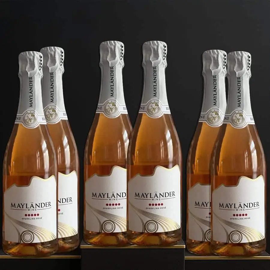 6 bouteilles de la caisse de Mayländer-Sparkling Rosé